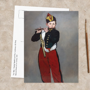 Postal Edouard Manet - El Flautista / Joven Flautista