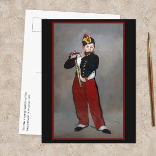 Postal Edouard Manet - El Flautista / Joven Flautista