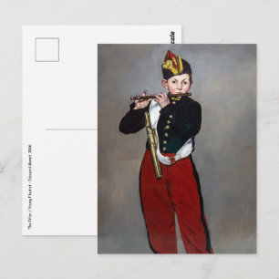 Postal Edouard Manet - El Flautista / Joven Flautista