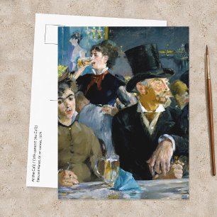Postal Edouard Manet - En el Café