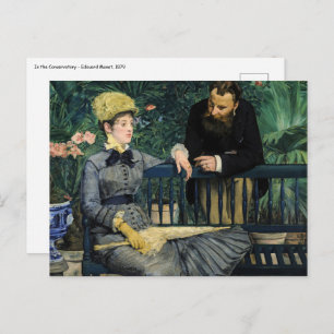 Postal Edouard Manet - En el Conservatorio