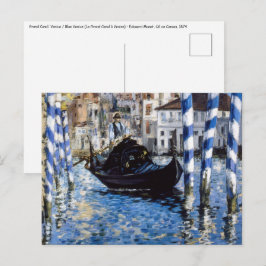 Postal Edouard Manet - Gran Canal, Venecia
