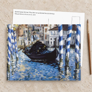 Postal Edouard Manet - Gran Canal, Venecia