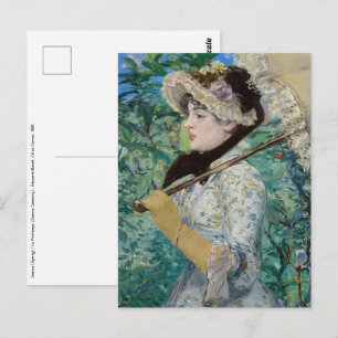 Postal Edouard Manet - Jeanne / Primavera