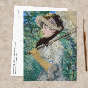 Postal Edouard Manet - Jeanne / Primavera