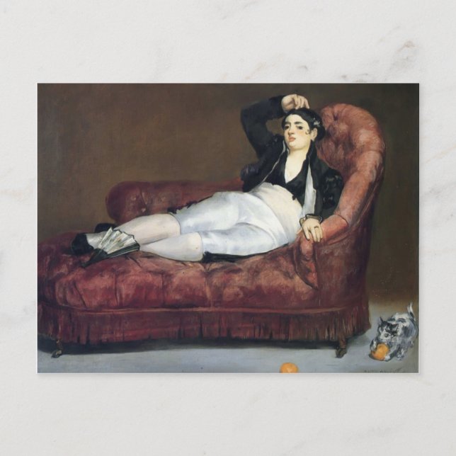 Postal Edouard Manet - La barca de Dante (Anverso)