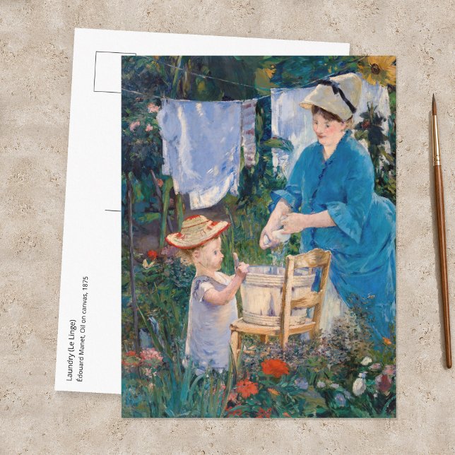 Postal Edouard Manet - Laundry (Subido por el creador)