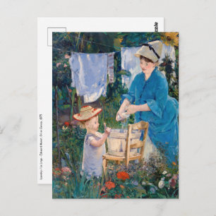 Postal Edouard Manet - Lavandería