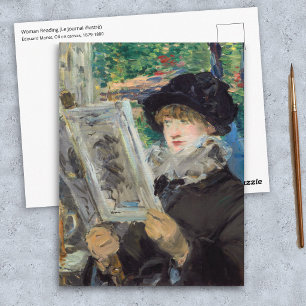 Postal Edouard Manet - Mujer Leyendo