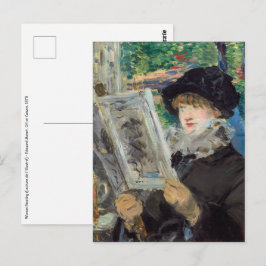 Postal Edouard Manet - Mujer Leyendo