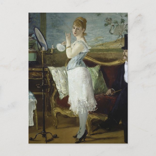 Postal Édouard Manet, Nana, 1877 (Anverso)