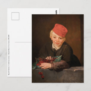 Postal Edouard Manet - Niño con Cerezas