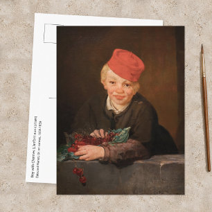 Postal Edouard Manet - Niño con Cerezas