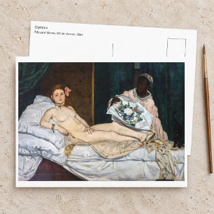 Postal Edouard Manet - Olympia