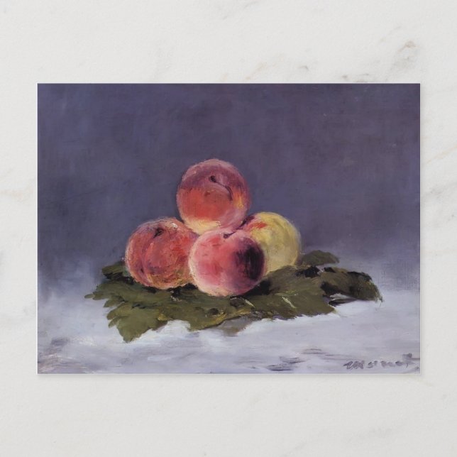 Postal Edouard Manet-Peaches (Anverso)