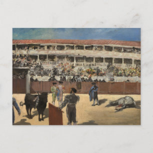 Postal Edouard Manet - Pelea de toros
