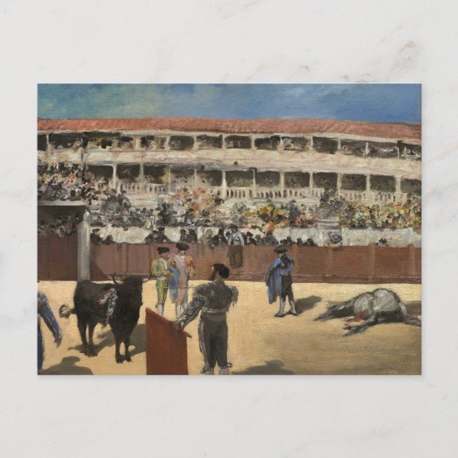 Postal Edouard Manet - Pelea de toros (Anverso)