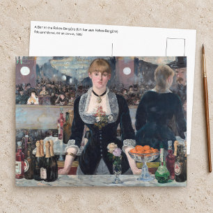 Postal Edouard Manet - Un bar en el Folies-Bergere