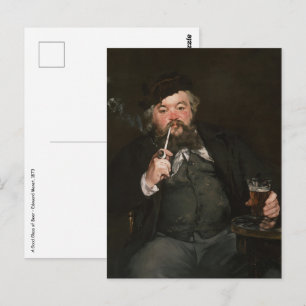Postal Edouard Manet - Un buen vaso de cerveza / Le bon b