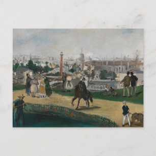 Postal Edouard Manet - Vista de la Exposición Universal
