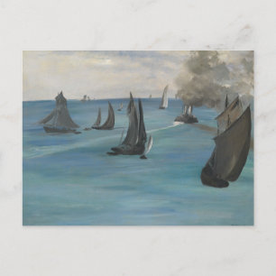 Postal Edouard Manet - Vistas al mar, clima tranquilo