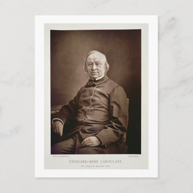 Postal Edouard-Rene Laboulaye (1811-83), de 'Galerie Co (Anverso)