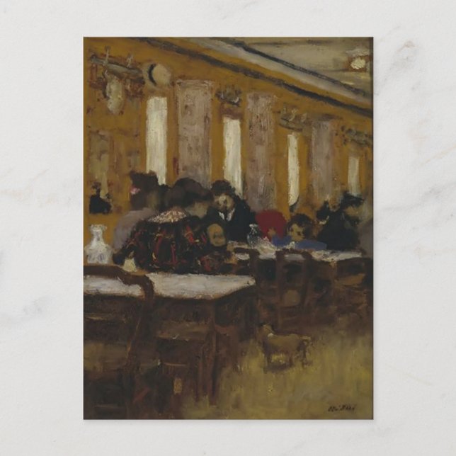 Postal Edouard Vuillard- El Pequeño Restaurante (Anverso)