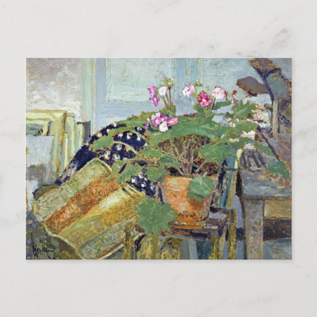 Postal Edouard Vuillard Le Pot de fleurs (Anverso)