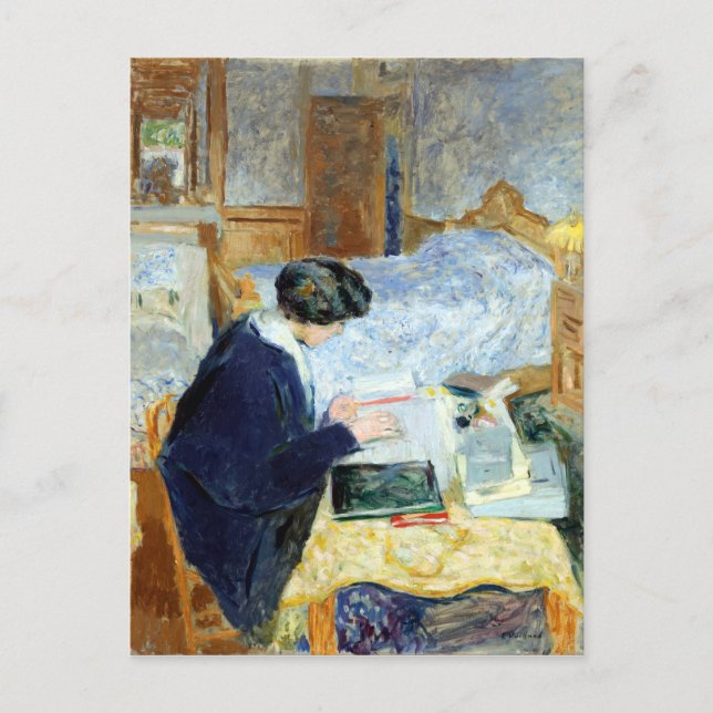 Postal Edouard Vuillard Lucy Hessel Reading (Anverso)