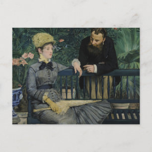 Postal Eduardo Manet - en el invernadero