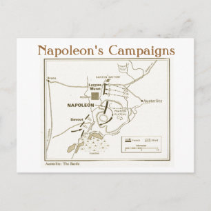Postal Educación, Historia, Napoleón, Batalla Austerlitz