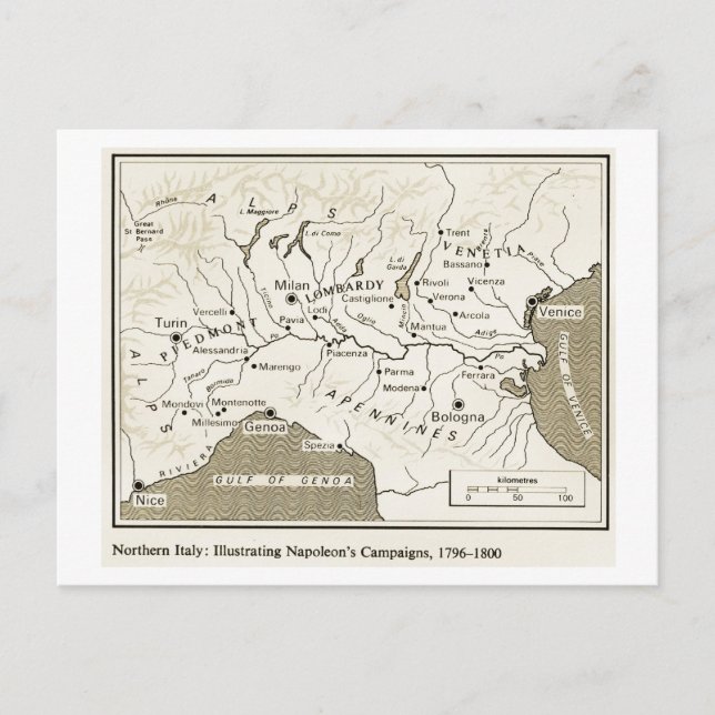 Postal Educación, Historia, Napoleón, Norte de Italia 179 (Anverso)