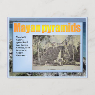 Postal Educación, historia, pirámides mayas
