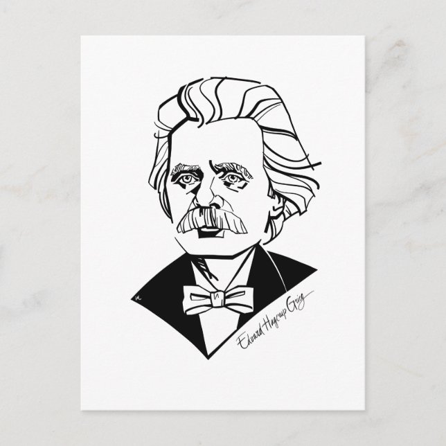 Postal Edvard Grieg (Anverso)