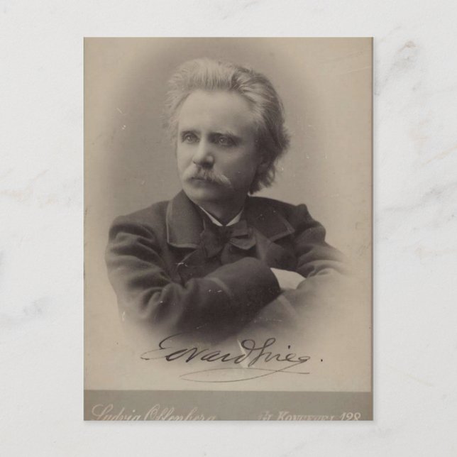 Postal Edvard Grieg (Anverso)
