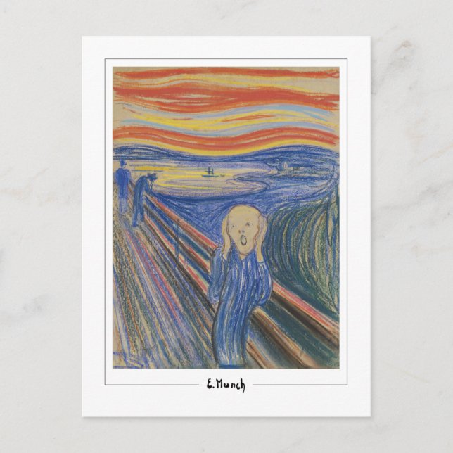 Postal Edvard Munch #123-2 - Arte fino (Anverso)