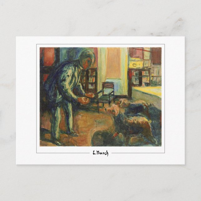 Postal Edvard Munch #13-3 - Arte fino (Anverso)