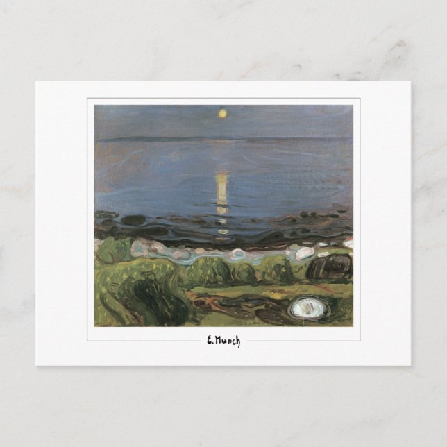 Postal Edvard Munch #20-3 - Arte fino (Anverso)