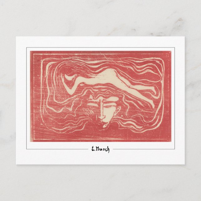 Postal Edvard Munch #258-2 - Arte fino (Anverso)