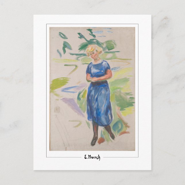 Postal Edvard Munch #351 - Arte fino (Anverso)