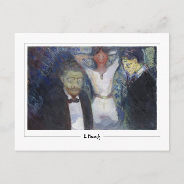 Postal Edvard Munch #475-3 - Arte fino (Anverso)