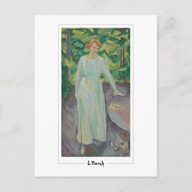 Postal Edvard Munch #586 - Arte fino (Anverso)