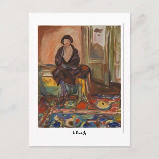 Postal Edvard Munch #598-3 - Arte fino (Anverso)