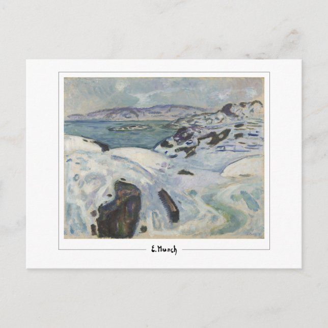 Postal Edvard Munch #614-3 - Arte fino (Anverso)