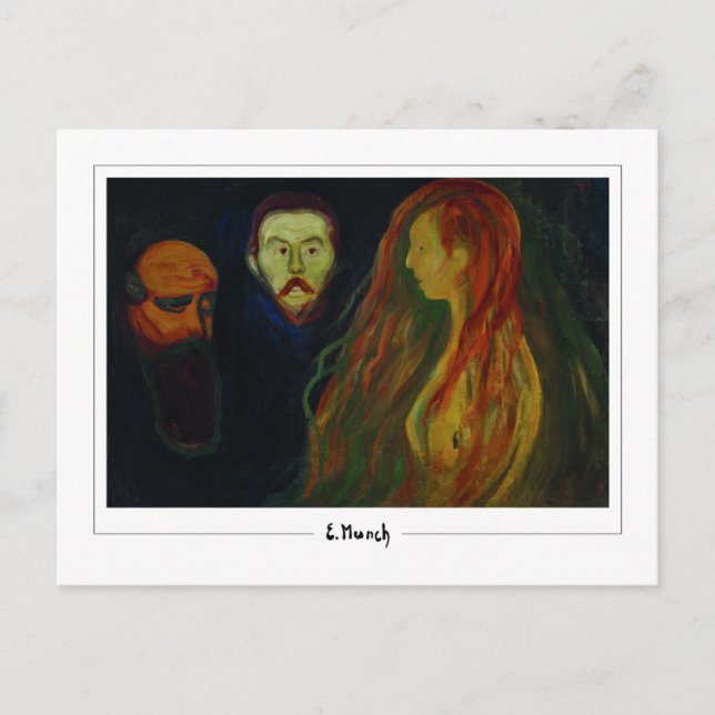 Postal Edvard Munch #777-3 - Arte fino (Anverso)