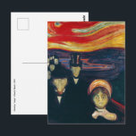 Postal Edvard Munch - Ansiedad<br><div class="desc">Ansiedad / Angustia - Edvard Munch,  1894</div>