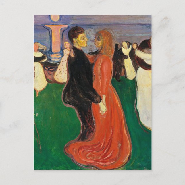 Postal Edvard Munch - Baile De La Vida (Anverso)