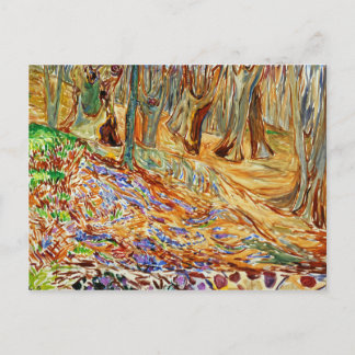 Postal Edvard Munch - Bosque Elm en primavera