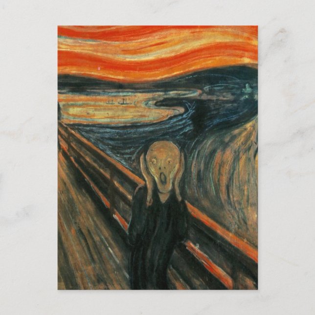 Postal Edvard Munch - El Grito (Anverso)