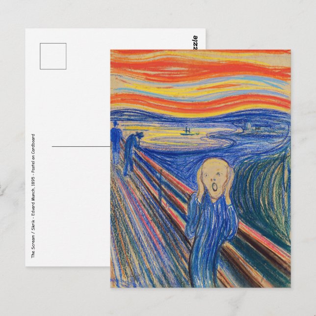 Postal Edvard Munch - El Grito 1895 (Anverso / Reverso)
